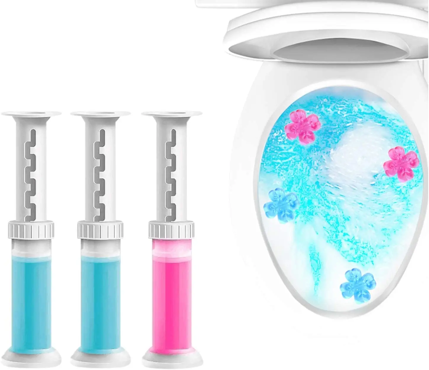 Toilet Small Flower Toilet Cleaner Syringe Deodorant Gel Decontamination Fantastic Deodorant Cleaner Household Cleaning Supplies