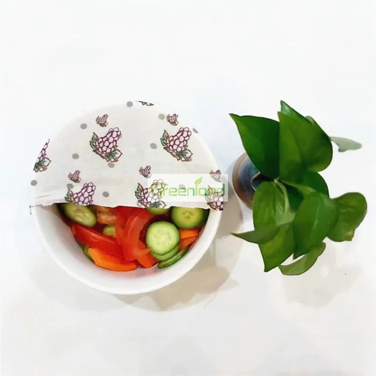 
2020 Hot Amazon selling Non Toxic Natural Organic Cotton reusable beeswax wrap beeswax wrap roll 