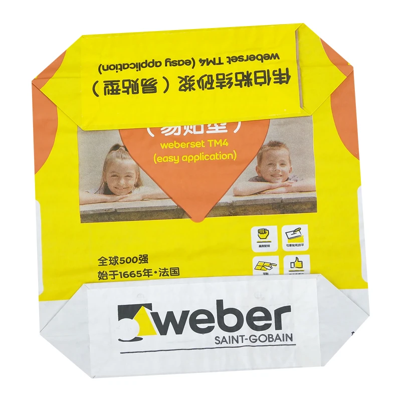 Экологически чистая упаковка, простой желтый, синий, зеленый полиэтилен, ПП сырье, Плетеный клапан, цемент, пакеты 50 кг