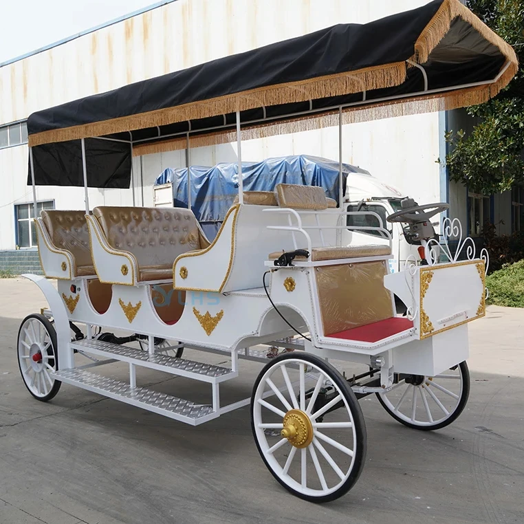 Wedding ancient electric buggy carriage Exhibition tourist horse carriage Marathon Carriage