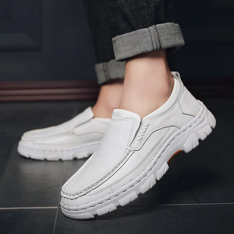 
wholesale Latest Design Fashion Italian Man Leather Shoe Casual Driving Shoes 