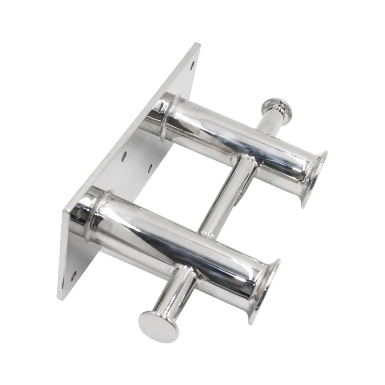Mirror Polished AISI316 Stainless Steel Double Cross Marine Mooring Boat Yacht Ship Bollard Bollards
