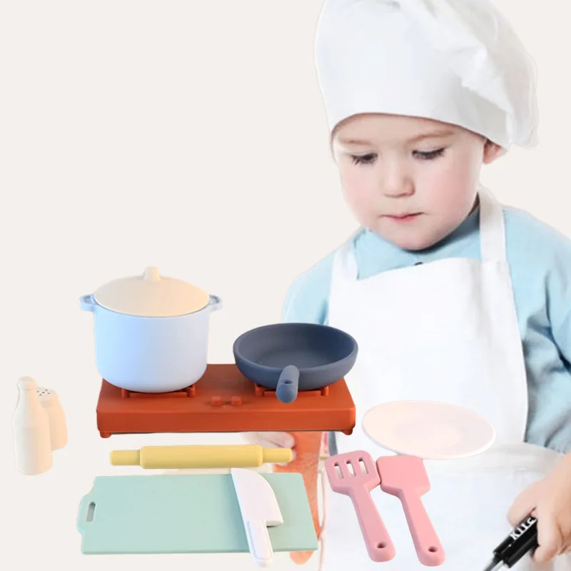 Baby Silicone and Toddler Simulation Kitchen House Toy Educational Toy Set