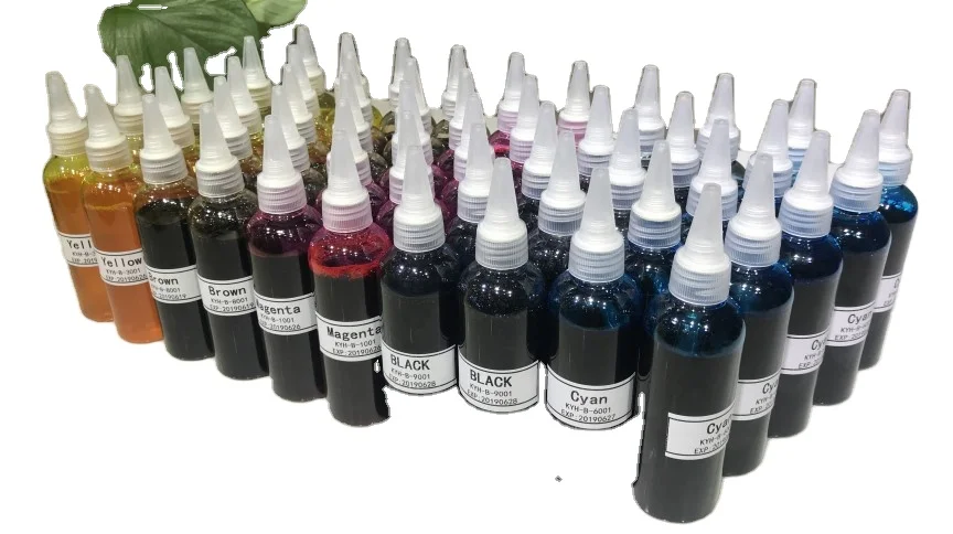 Wholesale Custom Label Pack 4 Colors Food Ink 100ml Bottle Edible Inkjet For Cake Coffee Printers Refill Bottles Water-based