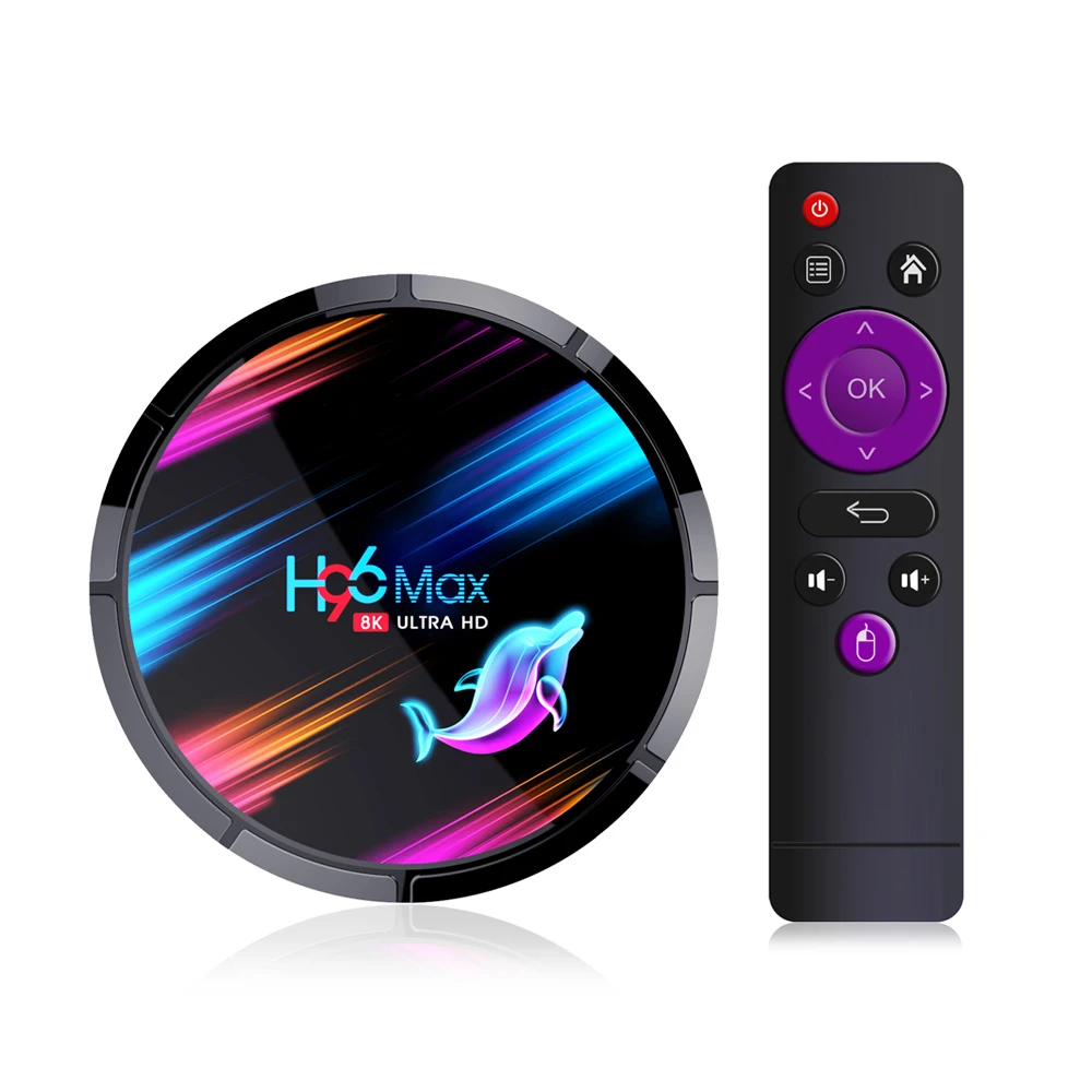 Android Box 128GB Amlogic S905X3 Chipset Dual WiFi 8K Video Game Android 9 TV Box H96max X3