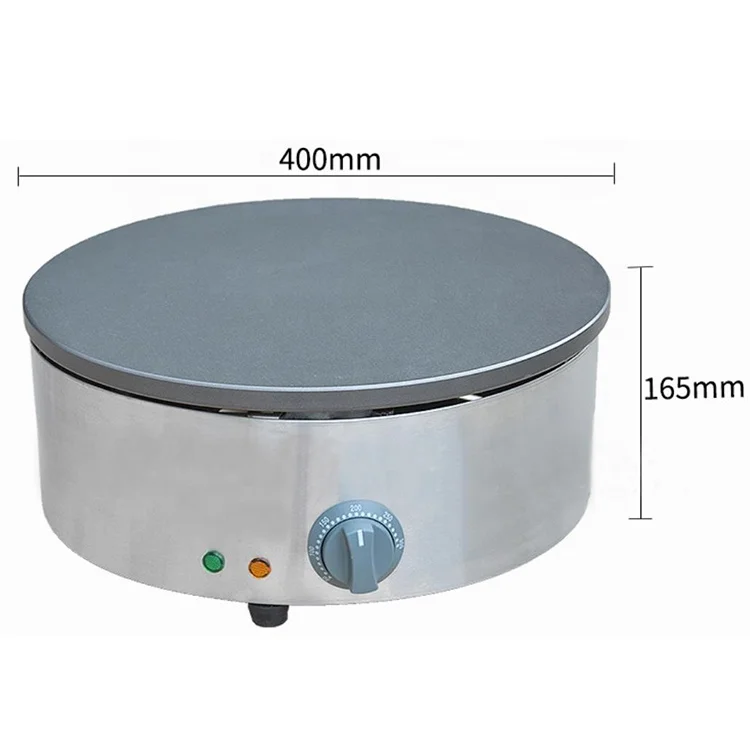Commercial Pancake Cake Making Non-Stick Electric Crepe Maker with Serving Station