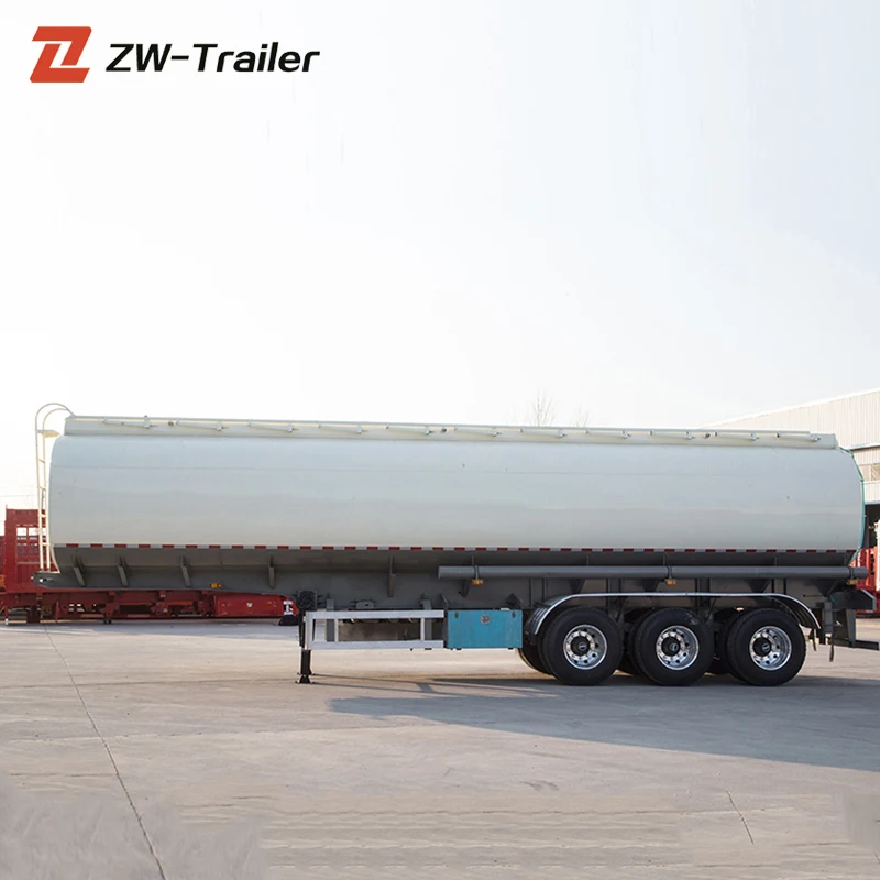 New 3 Axle Stainless Steel Oil Fuel Tanker Tanks 60000l Semi Trailer for Sale