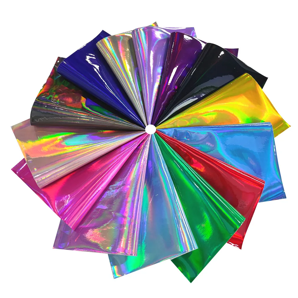 Laserable 0.6 mm Metallic Vegan Synthetic Artificial PU Leather Shoes Fabric for Shoes Bags Clothing DIY Making