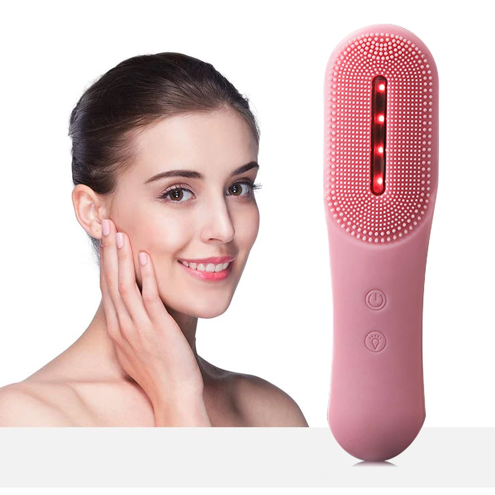 Hot Private Label Face Cleansing Brush cepillo de limpieza facial Electric Sonic Wholesale Silicone Facial Cleansing Brush