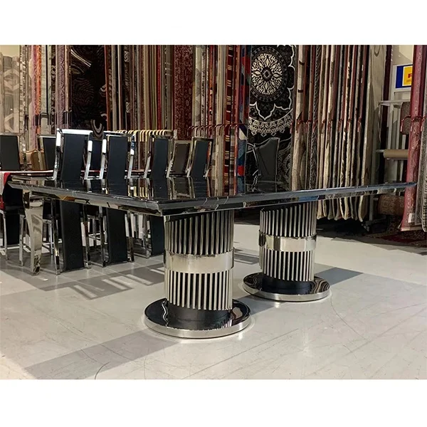 5604 современные роскошные наборы обеденных столов и стульев с мраморным верхом