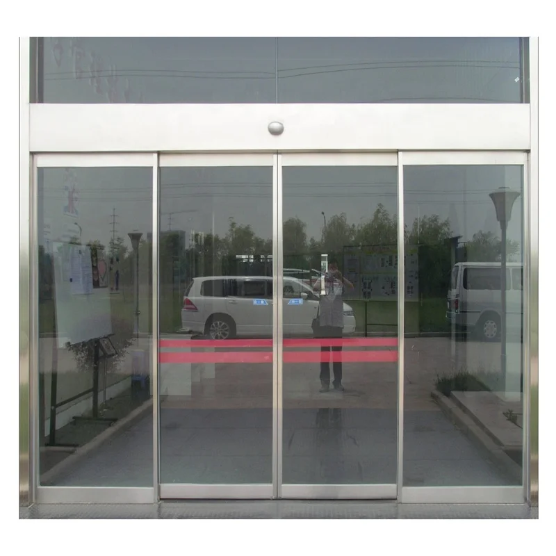 2020 High quality cheap price industrial aluminum automatic sliding door glass door