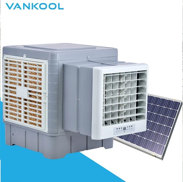 AC DC solar window water cooler climatiseur solaire aires acondicionados chargetable water air cooler air conditioner
