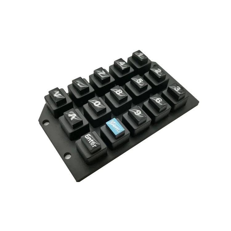 Customized different types silicone rubber  membrane switch keypad keyboard keycaps