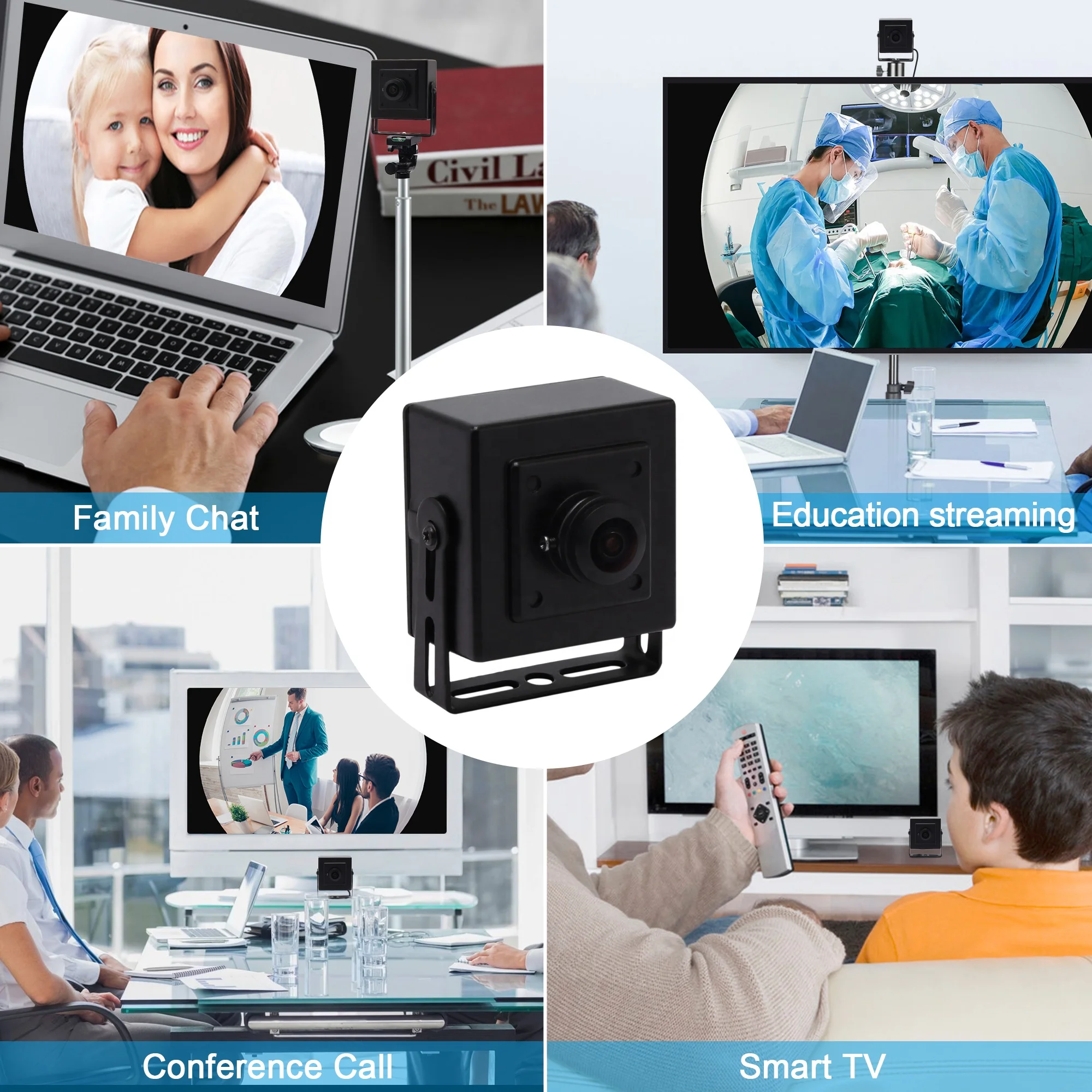  ELP 180degree Fisheye Lens Wide Angle 1080P Mini Box