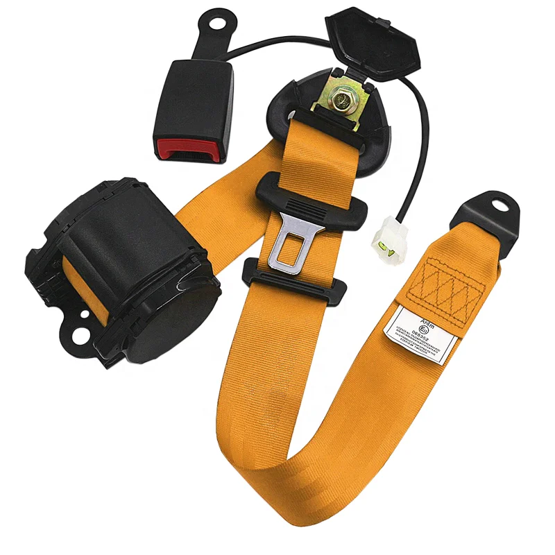 2 Inch 3 Point Retractable Seat Belt With Switch Auto Car Safety Belt With Sensor