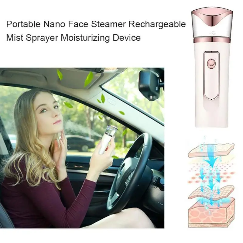 Nano Facial Mister , Atomization Facial Humectant Steamer With Portable USB for Skin Care