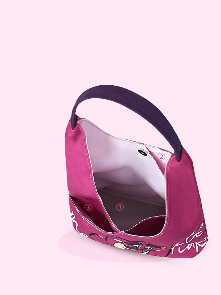 DisneyFAMA Certified Factory OEM Tote Bag Reusable Soft Grocery Cloth Bag Floral Shoulder Bag for Beach Travel Shopping