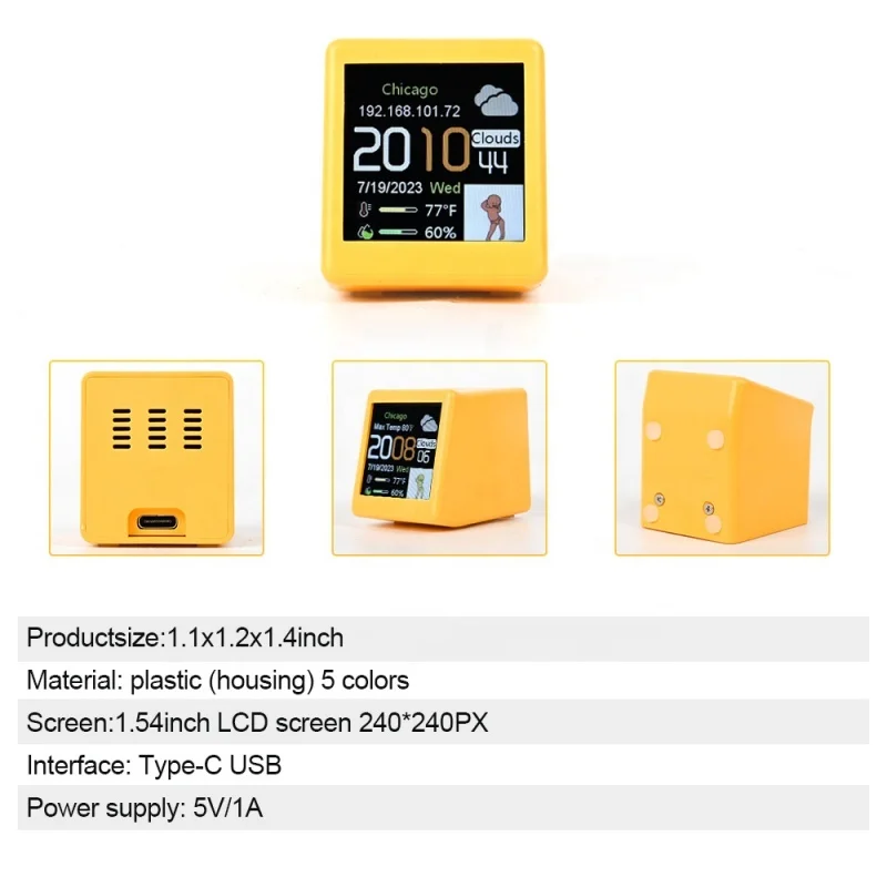 BETTER Smart WIFI Weather Forecast Station Clock Electronic Calendar Creative Desk Clock