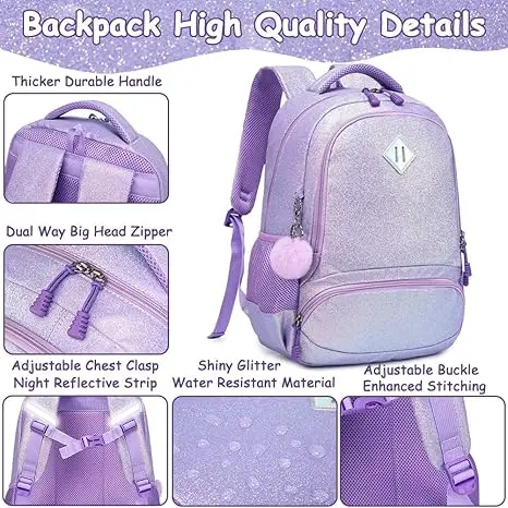 School school bags are suitable for primary, middle and high school colleges, classic large capacity