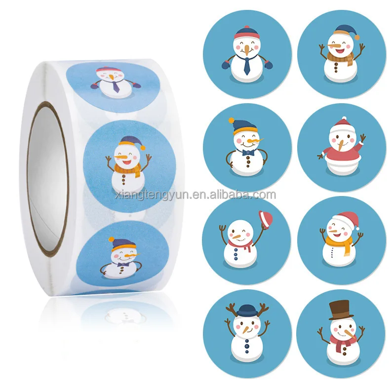 Factory Price Round Personalized Thank You For Your Small Business Packaging Custom Christmas Gifts Sticker