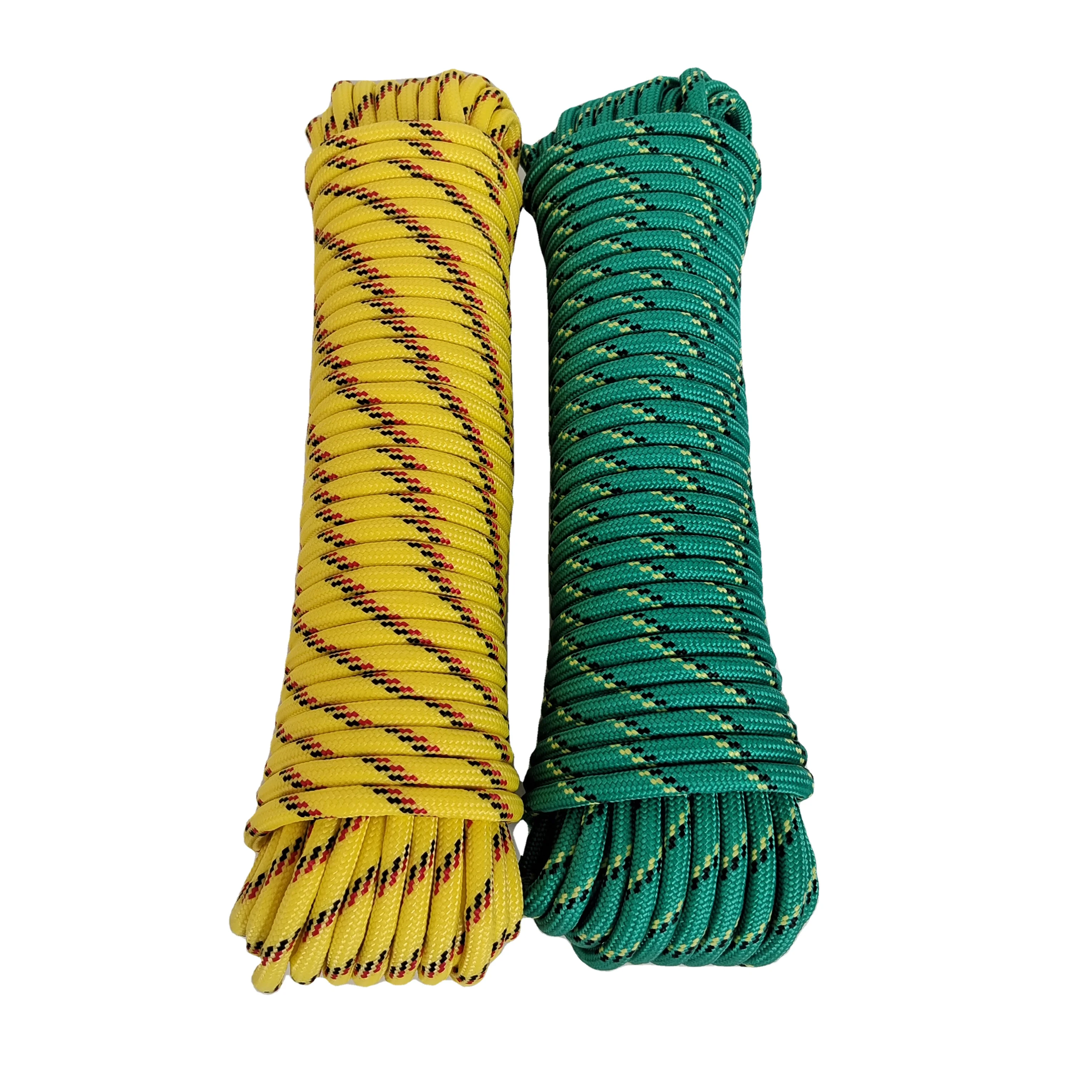 Customized Size and Color 6mm 8mm Polypropylene Cord Polyester Rope Braided PP Nylon Para cord Rope for Sale