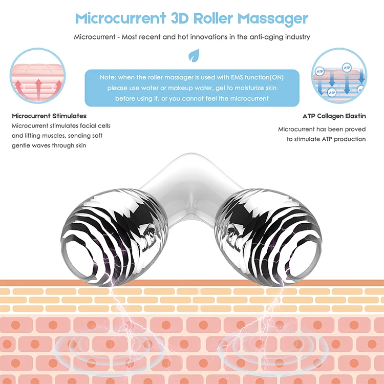 
Home Use Mini Y Shape Slimming 3D Face Massage Beauty Roller 