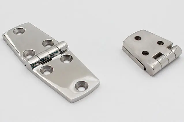 Deck Boat Seat Friction Butt Hatch Hinge 180 Degree Folding High Quality Polished 316 Stainless Steel Marine Boat Strap Hinges