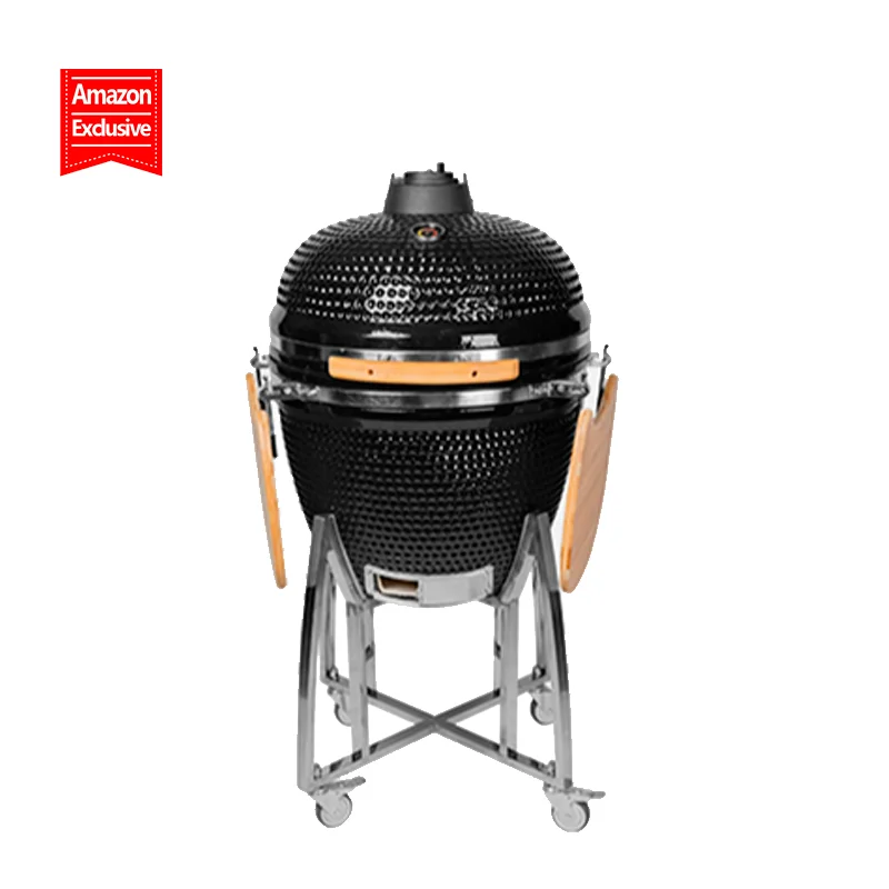 Bbq Outdoor Ceramic Charcoal Bbq Grill Barrel Food Fish Smoker Classic 24 Inch Grill China Big Kamado