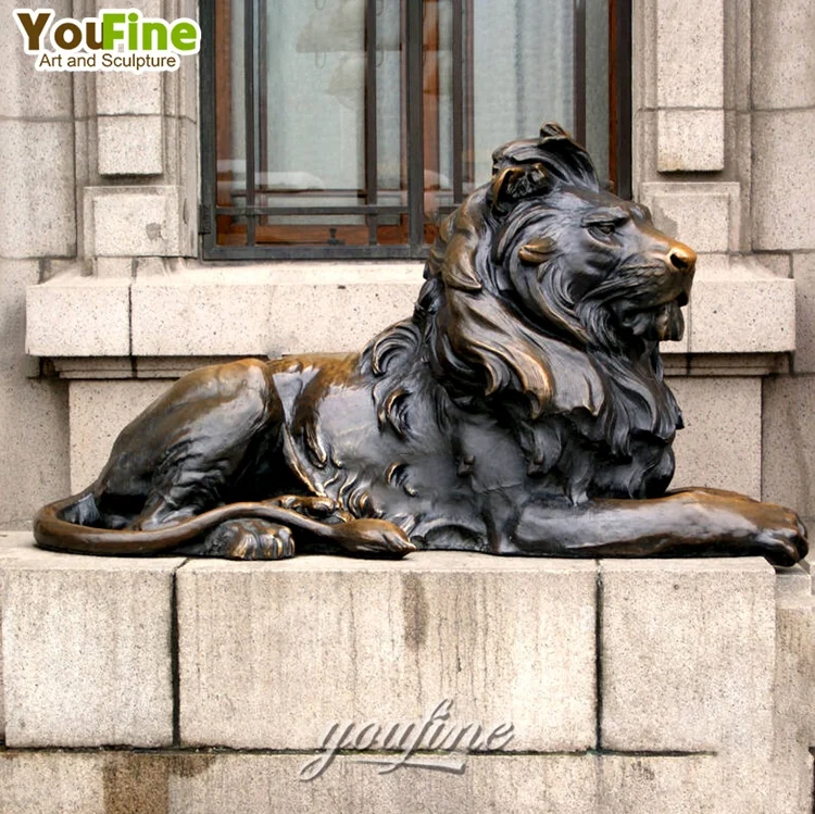 Hot Sale Life Size Outdoor Outdoor Garden Statue Bronze Lion Sculpture
