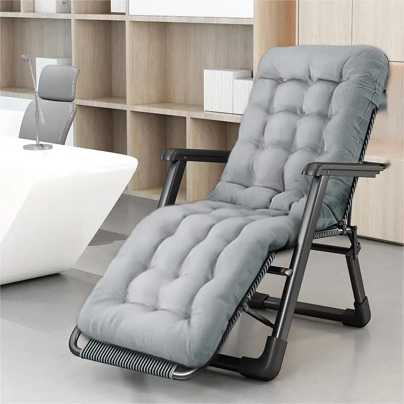 Multi-functional bedroom leisure lightweight metal zero gravity chair for camping lounge chair ottoman outdoor metal chair