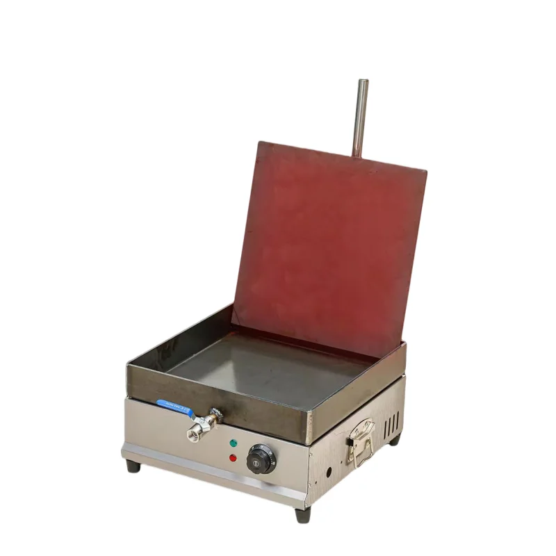 Restaurant equipment 2-in-1 electric grill with steak and deep fryer