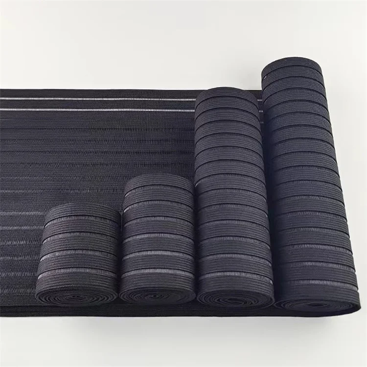 Spot crochet elastic belt, medical elastic belt polyester latex silk rubber belt woven wide band fish ribbon plastic waist