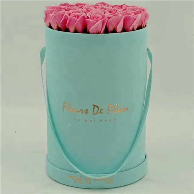 Round gift boxes for rose dry flower arrangement