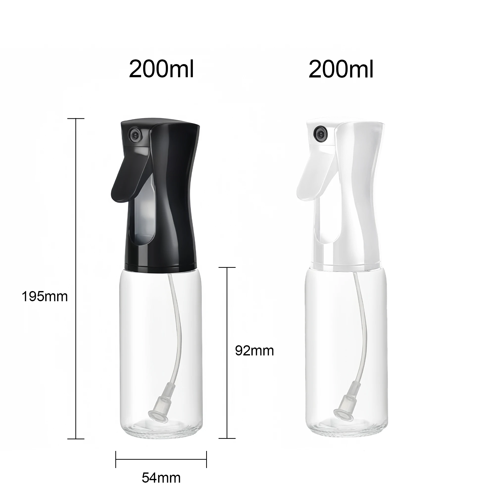 Wholesale spray bottle 200ml Glass Kitchen Cooking Container Edible Oil Dispenser Olive Oil Spray Bottle for Cooking