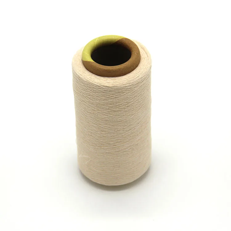 
NE 21 white recycled open end cotton polyester yarn regenerated yarn 