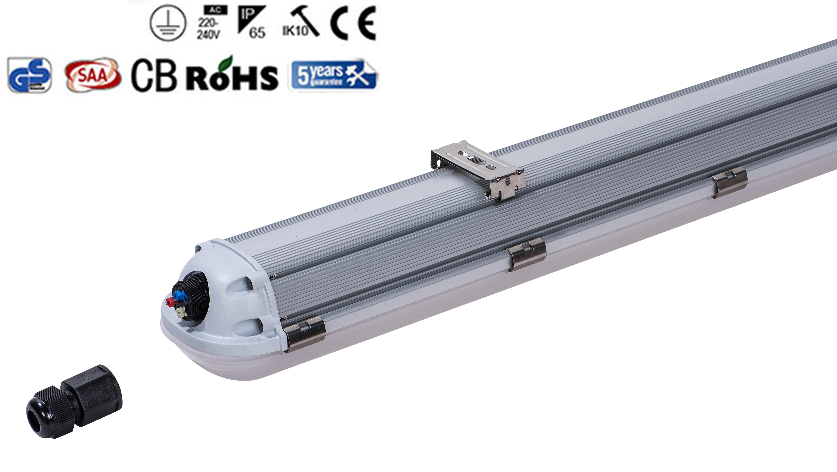 
75W SH CESAA CB chicken farm,chemical lab,marine workshop series aluminum ip65 led waterproof batten lights 150cm for warehouse 