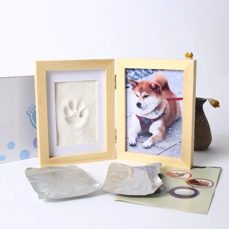 Pet Paw Print Kit Picture Frame and Photo Book Cat Commemorative gifts Customized pet footprint souvenirs