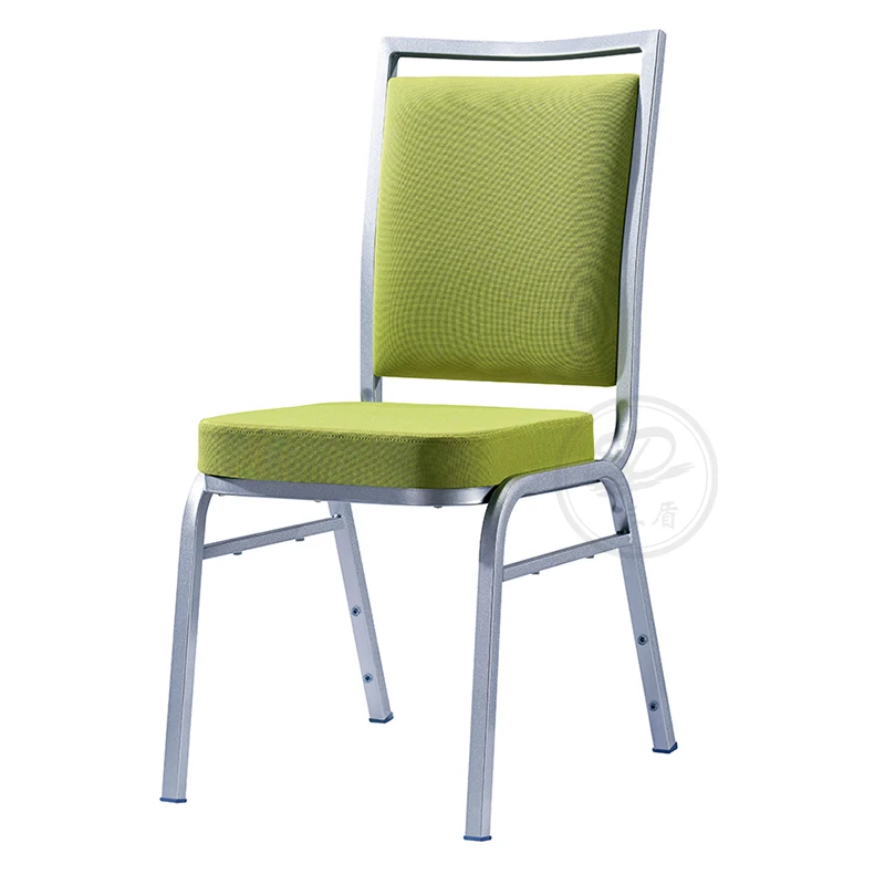 Hotel Reception Stacking Chair Metal Iron Restaurant Banquet Chair Modern Dining Room Chairs Hotel Furniture Spray Painting