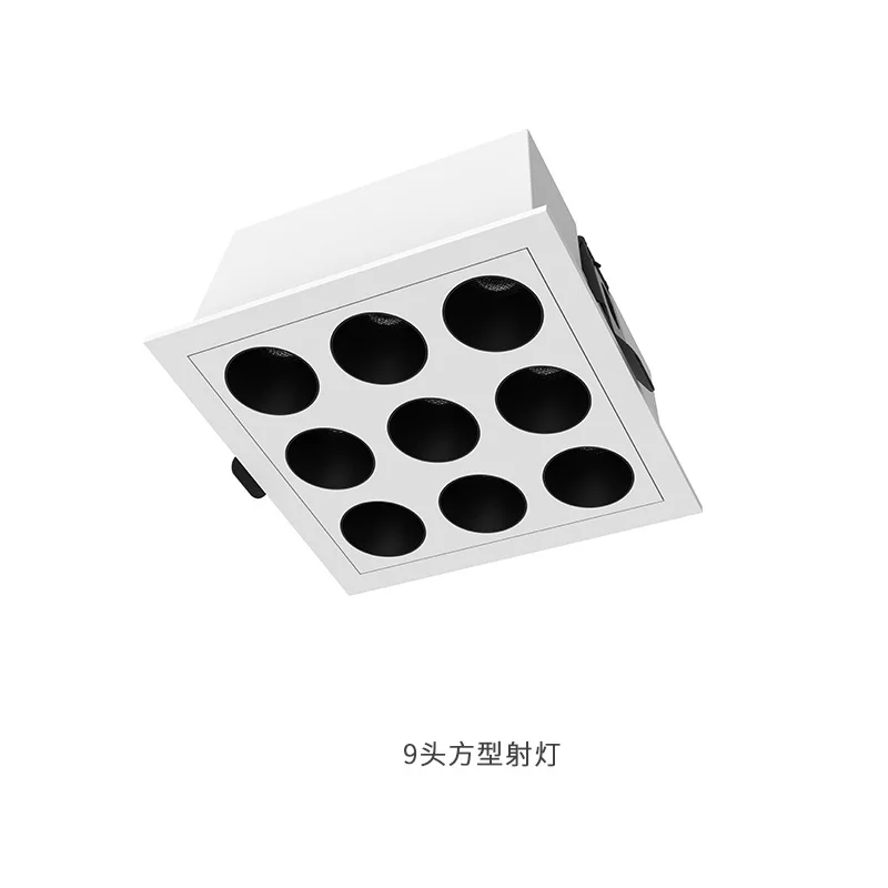 High Cri Lumen Low Ugr Linear Tube Library Gym Living Room Embedded Anti-Dazzle Led Grille Ceiling Light
