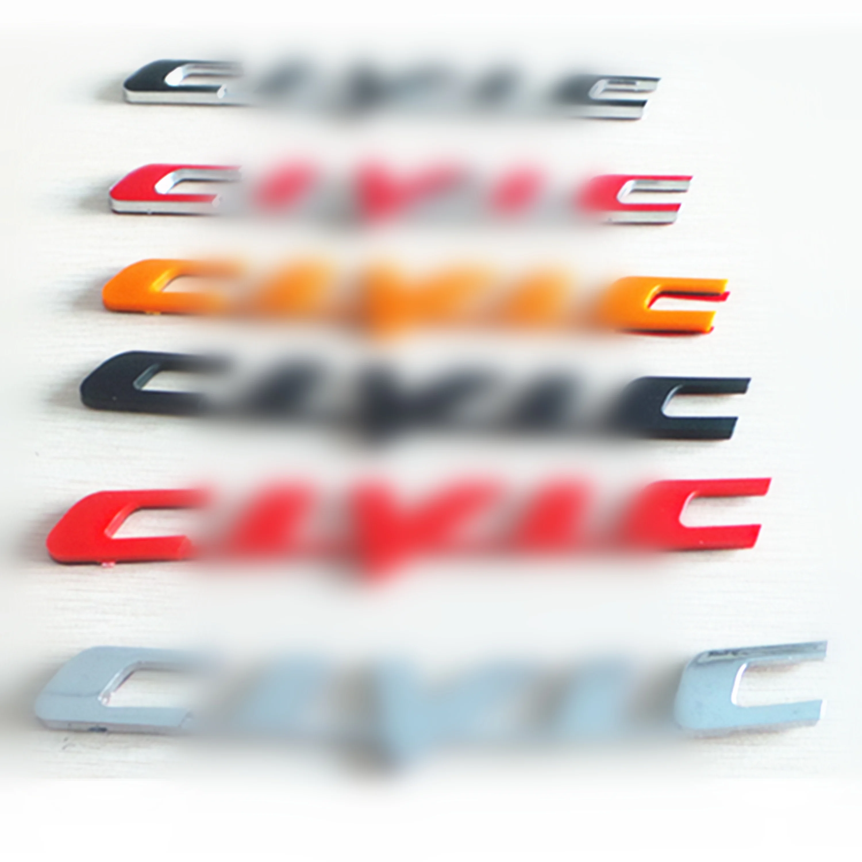 ABS Car Stickers Chrome Car Brand Name Body Sticker Badge Plastic Badges Car Logo Emblem