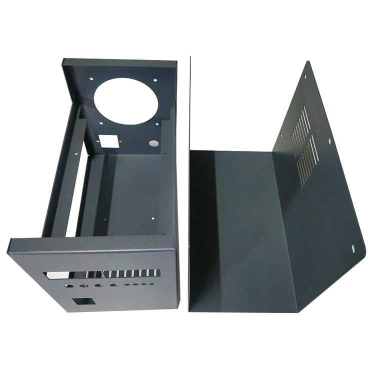 Custom box bending stamping works enclosure processing parts welding service stainless aluminium steel sheet metal fabrication