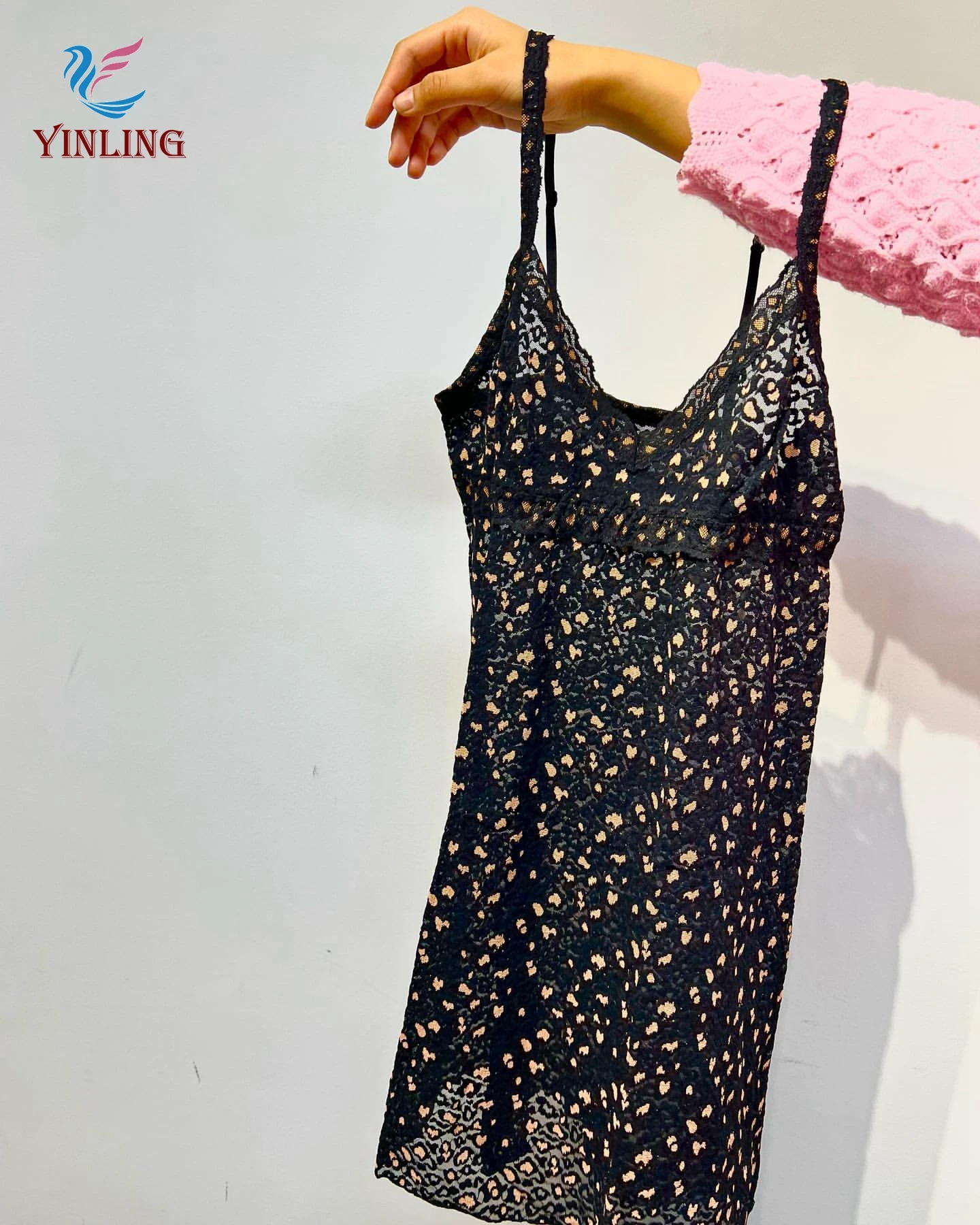 High Quality Fabric Custom Lingerie Set Cute Black One Piece Lingerie Sexy Women