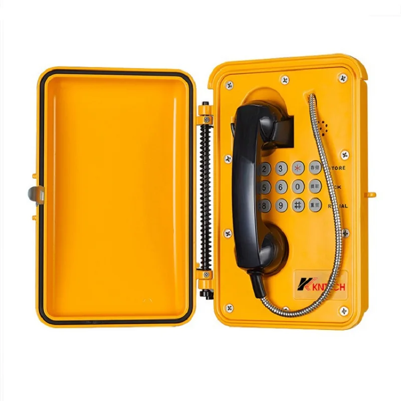 Mining phones  outdoor Industrial telephone  IP66/67  Waterproof phone kntech Emergency sos phone  knsp01 Weatherproof telephone