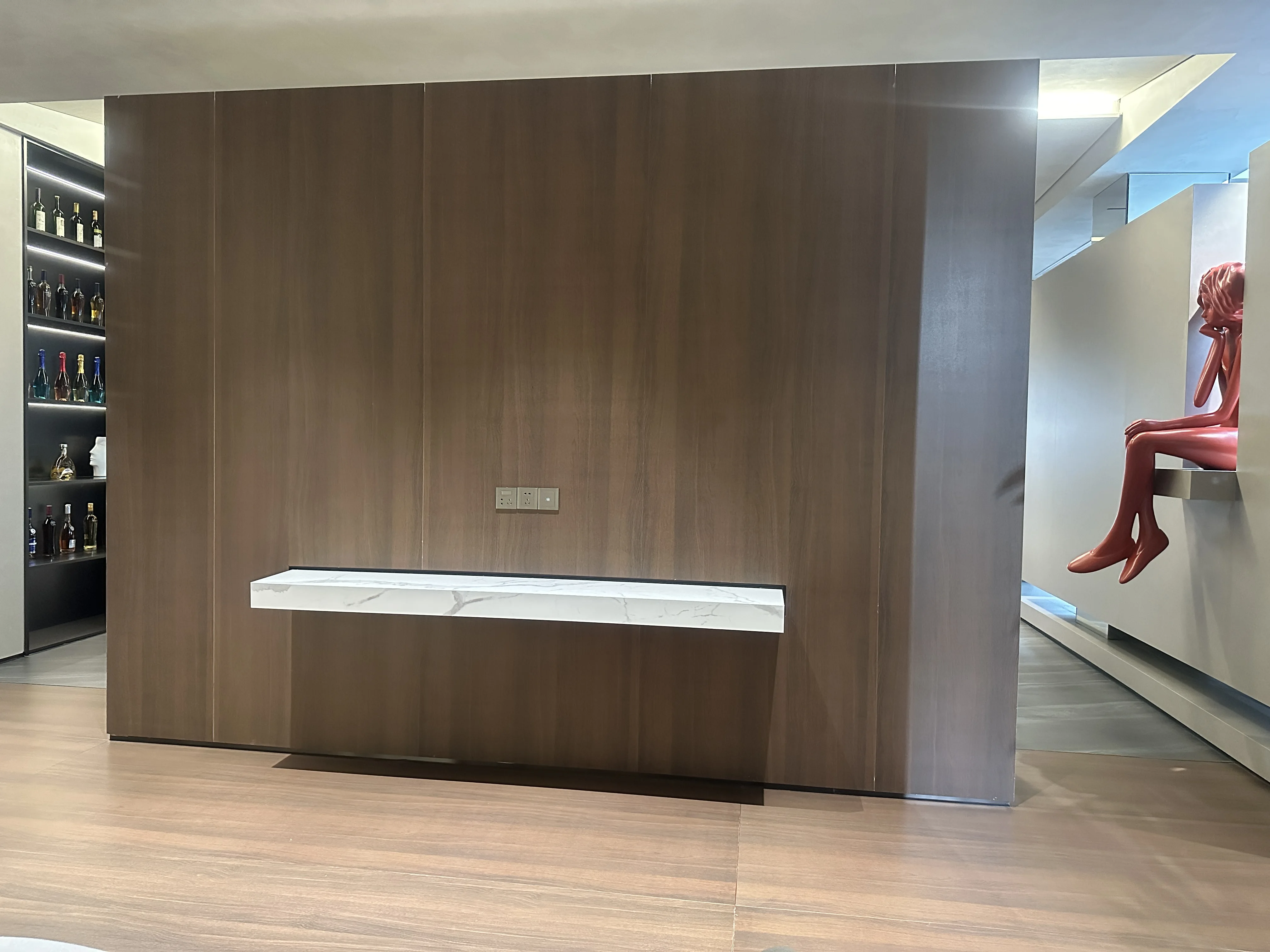 Colors wood vein sintered stone slab for bedroom floor