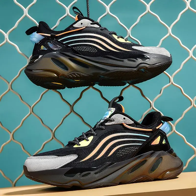 Стильные мужские повседневные летающие тканые модные кроссовки на заказ