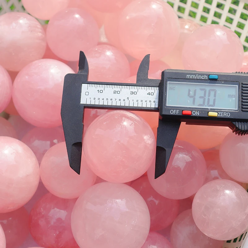 High quality gemstone sphere natural rose quartz sphere 3-5cm Crystals Natural Crystal Bead Suppliers