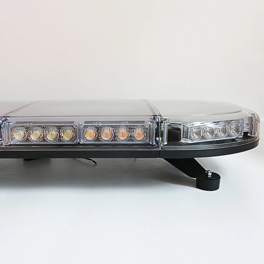 Low Profile High intensity Amber White Led Strobe Flashing Lightbar 60' 152CM Ambulance Emergency Warning Light Bar Tow Truck
