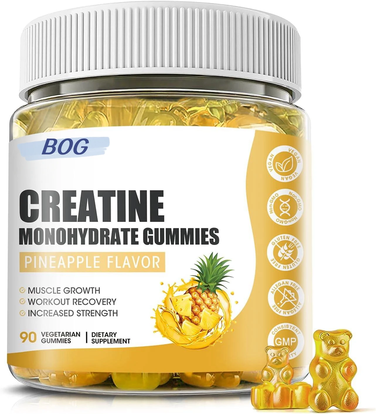 2024 OEM/ODM Creatine Monohydrate Gummies  Strength & Muscle Support Gummies Sugar Free Vegan Creatine Gummies For Men & Women
