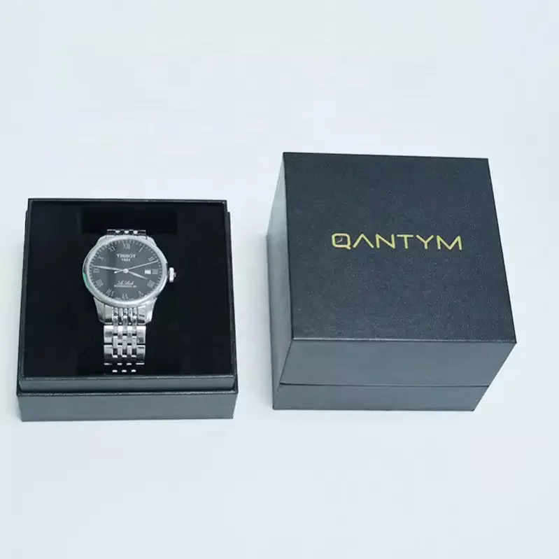 Customize Soft Pu Leather Jewellery Travel Storage Jewelry Box Single Wrist Watch Display Gift Organizer Watch Case With Handle