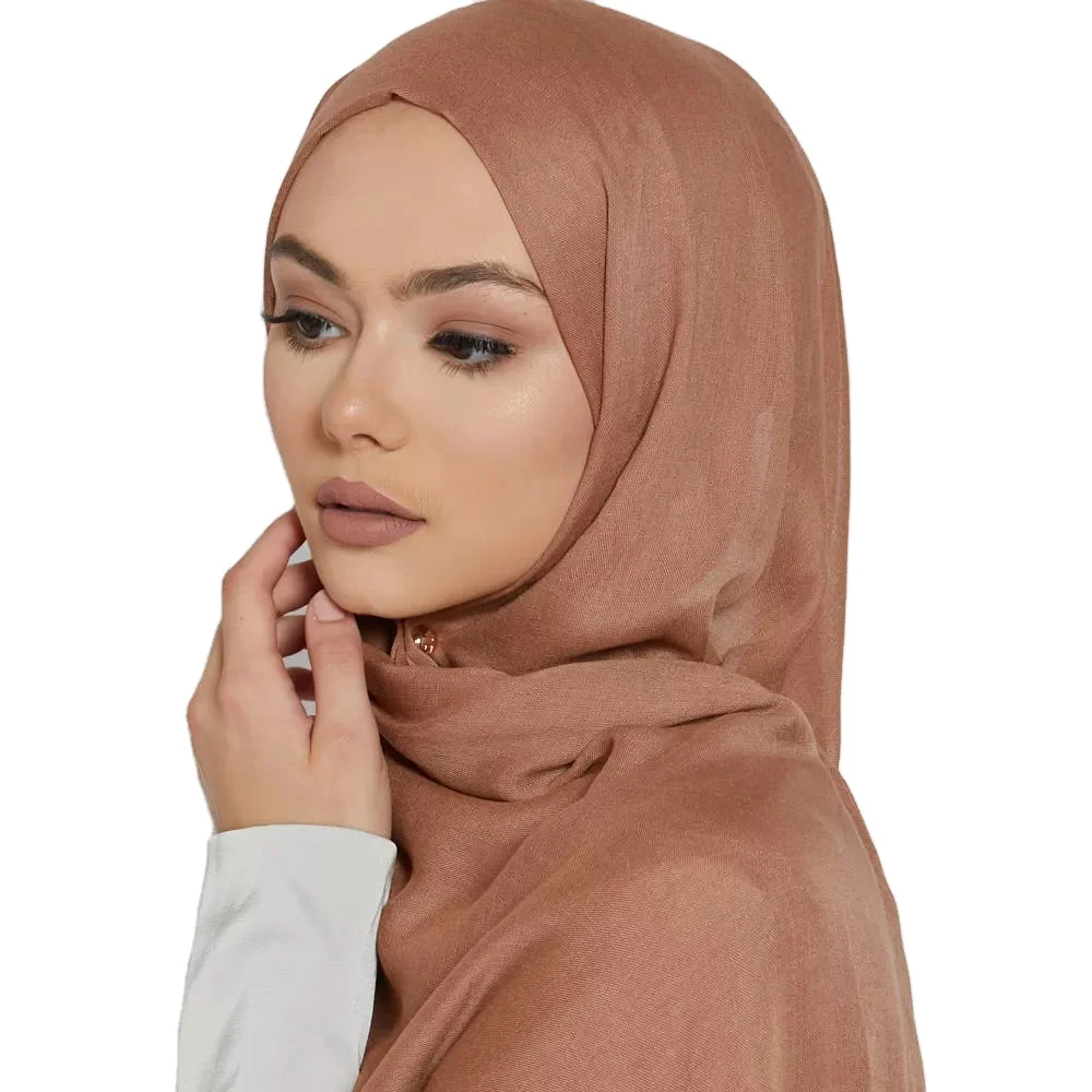 Brand New Excellent Quality Bamboo Modal Hijab Elegant Stitching Hijab Luxury Soft Scarf  For Muslim Women Shawls